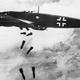 An He 111 drops bombs on England during the Battle of Britain in 1940 (Royal Air Force)